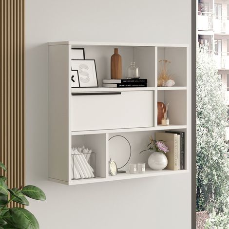 Mensola Coeli, 5 Ripiani, 90x22x81h cm Bianco (1/5)