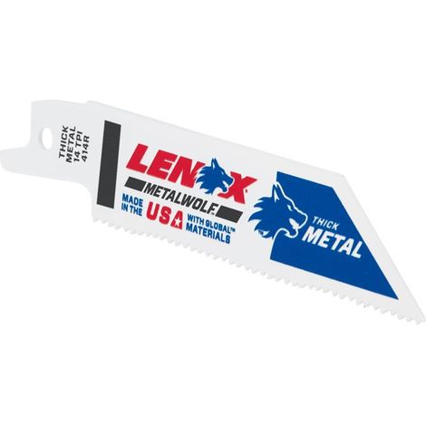 Lenox MetalWolf Wave Edge Reciprocating Saw Blade 102 x 19 x 0.9mm 14 TPI Pack o (1/5)