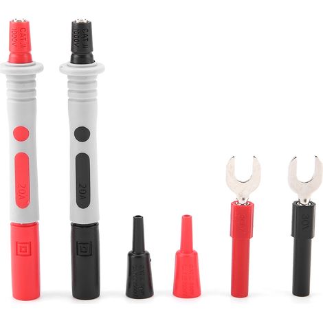 Le P1300F est un kit de sonde multimètre remplaçable, de crochet de test et de cordon de test avec une fiche banane de 4 mm. (1/5)