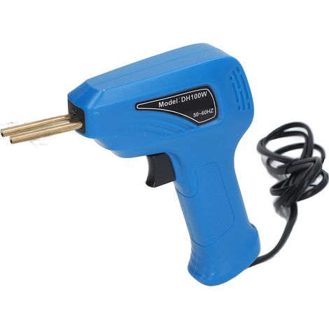 Chalumeau de Soudure Plastique avec Agrafes Robustes Pratique Kit Pistolet à Souder Pare-chocs avec Agrafes, Prise EU 200-240V Bleu (1/5)