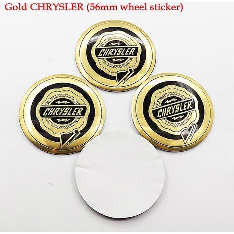 4 autocollants décoratifs pour jantes de voiture Chrysler (56 mm), accessoires
