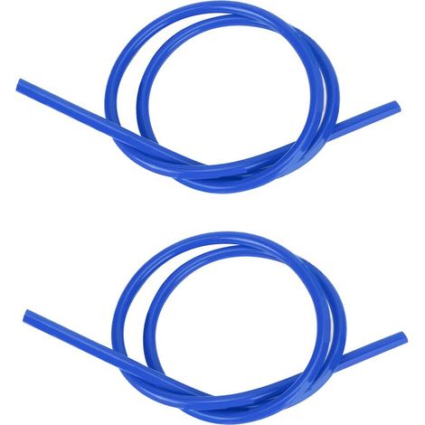 2 câbles d'allumage en silicone de 8 mm, âme en carbure de silicium, 1 m de long, bleu (1/5)