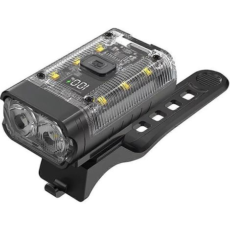 Lampe de vélo LED T6 rechargeable par USB, phare avant avec feu arrière, lampe de sécurité pour vélo et scooter A (1/5)