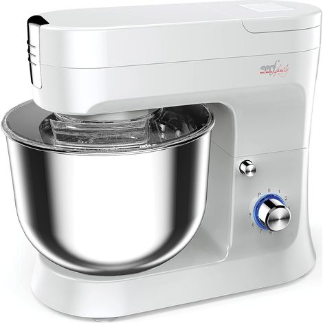 Planetenmischer, 1000W, 9L Edelstahl, 6 Geschwindigkeiten, Pulsfunktion