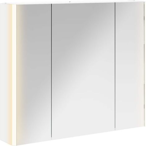 Bathroom Mirror Cabinet White 83.5 x 15.5 x 70 cm vidaXL