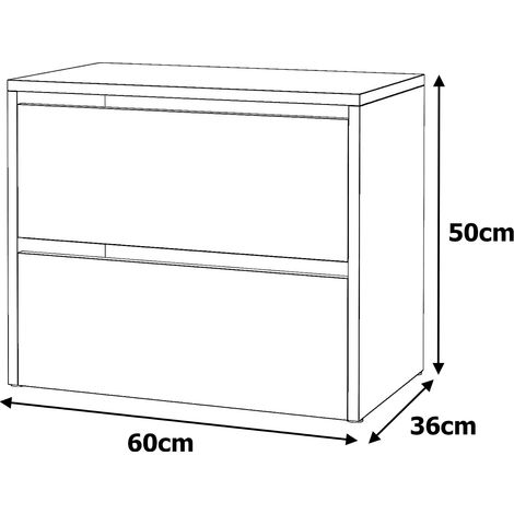 SCARPIERA 60 CM NERO OPACO WOTAN