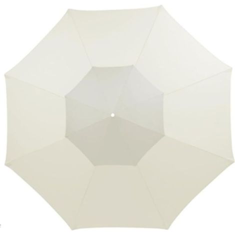 Ersatzdach für Terrassenschirm, Doppeldach, für 2,7 m großen Schirm mit 8 Streben, nur das Dach, beige (1/5)