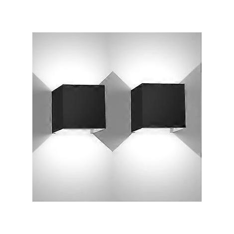 Quadratische Wandleuchten aus Aluminium, 6500K, einstellbarer Lichtwinkel, wasserdicht, für dekorative Zwecke im Innen- und Außenbereich