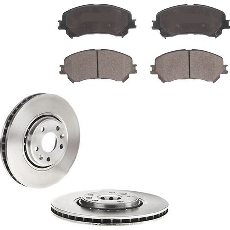KIT FRENI ANTERIORI compatibile con RENAULT GRAND SCÉNIC IV (R9) - DISCHI + PASTIGLIE OEM: P 68 067 , P 68 071 / 17978 /SOSTITUZIONE DIRETTA/BASSA POLVERE/SILENZIOSO (1/5)