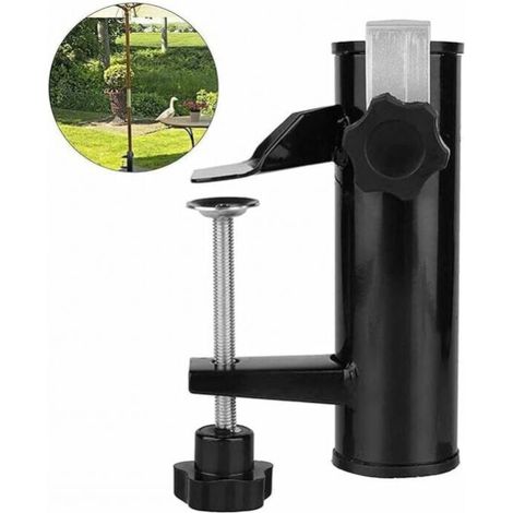 Sonnenschirmhalter Balkongeländer Sonnenschirmhalter Balkonklemmenhalter für Tisch Sonnenschirmzubehör Befestigung für Balkon, Terrasse oder Tisch - Balkon-Sonnenschirme mit Mast bis Ø 16-38 mm