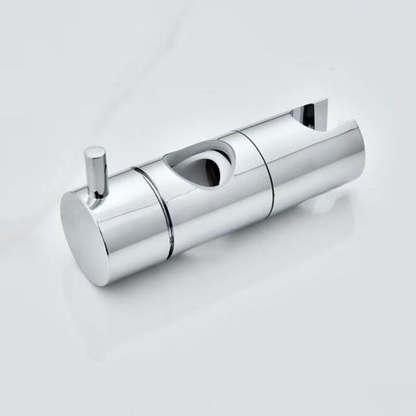 Ahlsen Duschkopfhalterung, Saugnapf-Handbrausehalterung, Wandmontage-Duschkopfhalterung, universeller austauschbarer Duschgleiter (25 mm, Silber) (1/5)