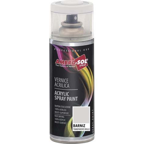 AMBROSOL spray acrilic transparente mate 400ml , El SPRAY ACRILIC TRANSPARENTE MATE 400ml de Ambro-sol es una pintura acrílica de alta calidad, ideal para da