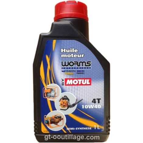 Huile semi-synthese 1 litre 10W40 pour moteur 4 temps (1/3)