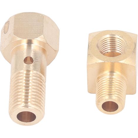 Boulon de manomètre de pression de carburant M12 x 1,25 pouce, adaptateur coudé à 90 degrés fileté interne 1/8-27 NPT vers filetage externe pour Civic CRX (1/5)