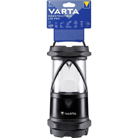 Varta Indestructible L30 Pro Nero-Trasparente Torcia a Mano Led (1/4)