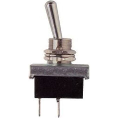 Mini interruptor de palanca ON/OFF 12V/24V – Corriente 20A/10A – Montaje de 6 mm – Conexión de terminal plano soldable