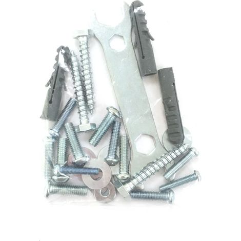 Kit di fissaggio edm 50130 grigio acciaio 15x10x15 cm (1/2)