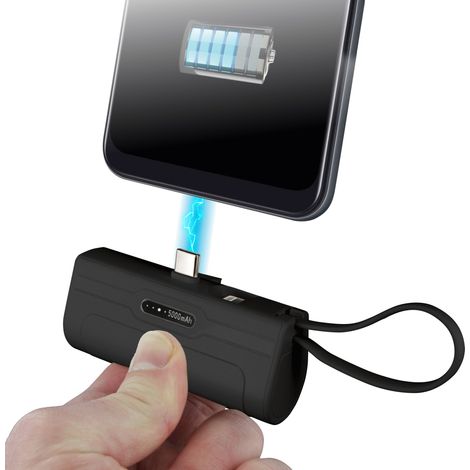 Batterie de Secours BE MIX - 5000 mAh - Double Prise Lightning et USB-C - Blanc (1/4)