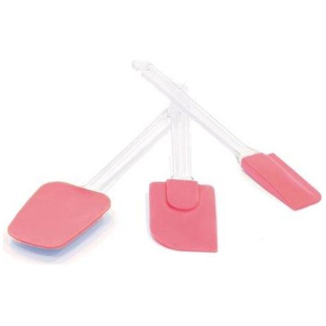 SET 3 SPATOLE SILICONE ROSA
