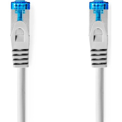 Cable de red cat6a sftp rj45 macho rj45 macho 050m sin enganches redondo lszh gris sobre