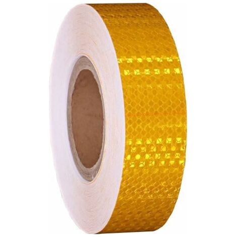 Bande Reflechissante Autocollante Ruban Reflechissant Adhesif Ruban Réfléchissant Bandes Reflechissantes Adhesives Band Reflechissante Casque Moto Autocollant Reflechissant, Jaune