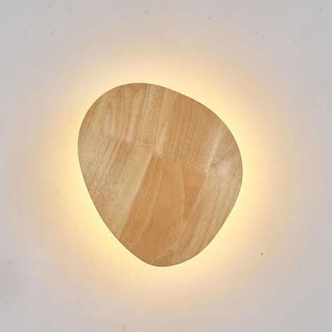 Augenschonende LED-Wandleuchte, moderne Holzwandleuchte für den Innenbereich, geeignet für Wohnzimmer, Schlafzimmer, Esszimmer, Flur, Treppenhaus, dekorative Wandbeleuchtung, 8 W (1/5)