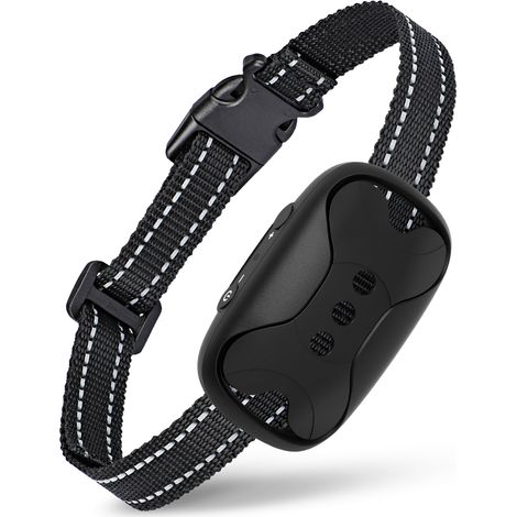 Collier anti-aboiement pour chien - Collier de dressage anti-aboiement - Collier anti-vibration sans choc - Collier anti-aboiement,Noir