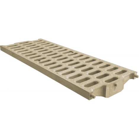 Grille renforcée Pratiko - série 200 - PVC anti-choc - sable - 200 x 500 mm - First Plast