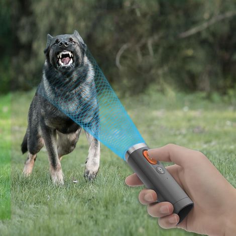per cani da usare con modalità facile cani da interno antiabbaio esterno (nero) Repellente portatile per addestramento comportamentale Torcia a ultrasuoni (1/4)