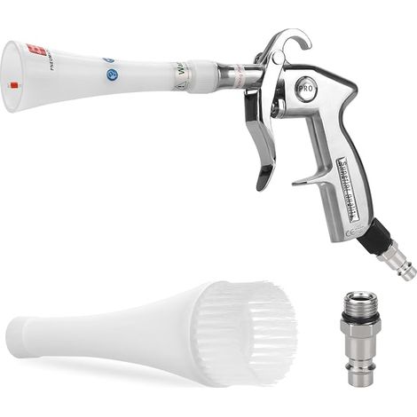 Car Cleaning Gun, 6-9.2 Bar, with 2 Sets Nozzles, White (1/5)