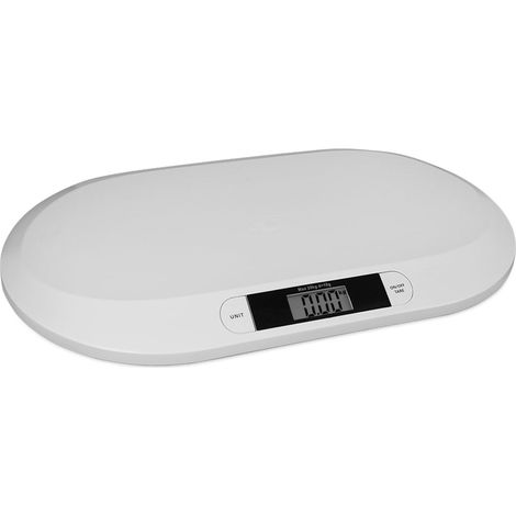 Bilancia digitale per neonati, 20 kg max, tara e spegnimento automatico (1/5)