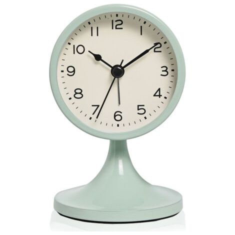 Réveil en métal rétro classique, réveil silencieux sans tic-tac avec veilleuse et fonction snooze