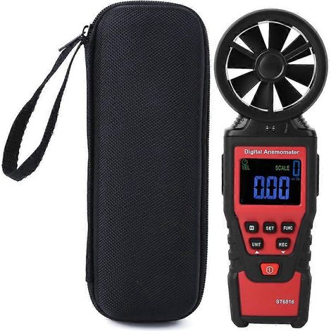 ST6816 LCD Hand-Digital-Anemometer Windgeschwindigkeits- und Temperaturmessgerät