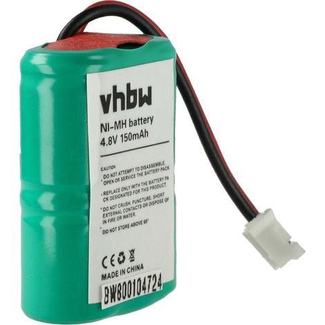 vhbw Battery Replacement for 4SN-1/4AAA15H-H-JP1, 650-058, DC-17, DC-175, MH120AAAL4GC for Dog Collar Trainer (150mAh, 4.8V, NiMH)