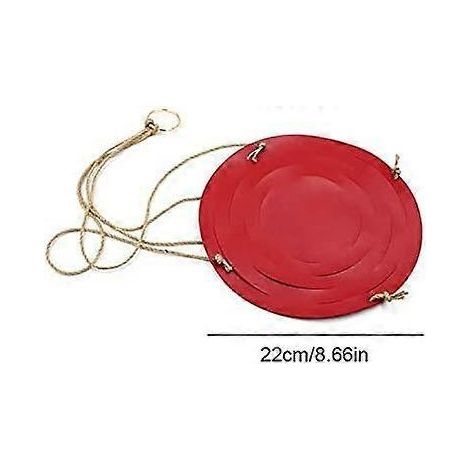 Hängender Lederblumentopf – Für den Innen- und Außenbereich geeignet, 22 cm x 10 cm, Rot