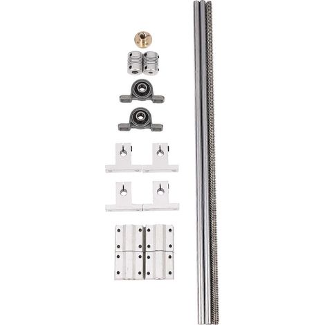 15-teiliges Set mit Lagergehäusen für optische Achsenführungen (400 mm) und Stützschrauben für Linearführungswellen (1/5)