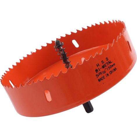 Scie cloche bimétallique en acier rapide avec foret central pour bois et plastique 5-29/32 po (150 mm) (1/5)