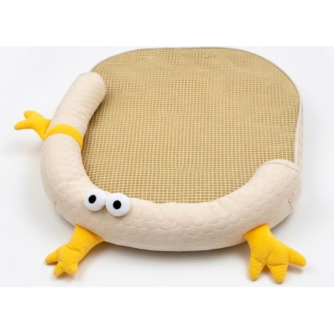 Tapis rafraîchissant en rotin animaux jaune 60 x 85 cm 45 kg (1/5)
