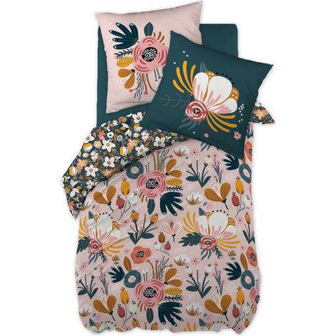 Parure de Couette enfant 140x200 100% coton Champetre (1/4)