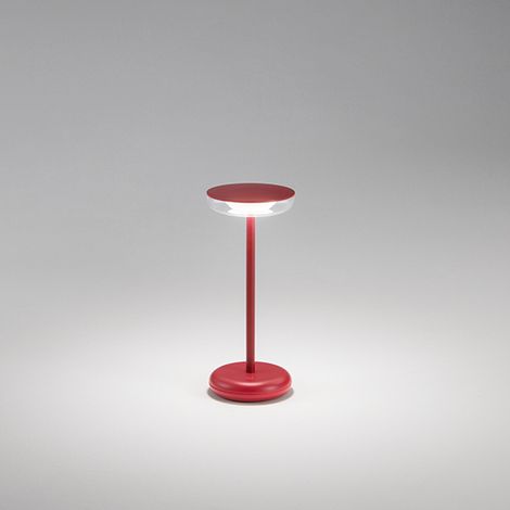 Lampada Tavolo Esterno Moderna Soap Acrilico Rosso Led 2W 3000K (1/2)
