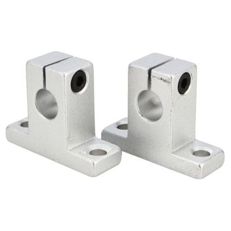 Set aus 2 Wellenhalterungen SK10, Wellenbefestigungsmaterial aus Aluminiumlegierung für vertikale lineare Führungsschiene (1/4)