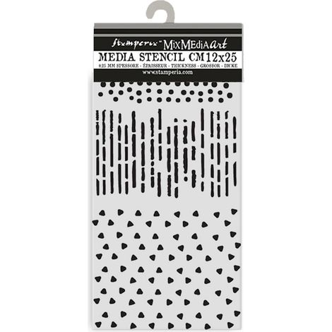 Pochoirs épais pour scrapbooking, albums, cartes, bullet journal, etc. Matériau flexible, facile à nettoyer, pour les loisirs, l'artisanat et le cadeau (gouttes de mort, motifs) (1/3)