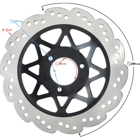 Vorderradbremsscheibe für B-Max-Roller (1/2)