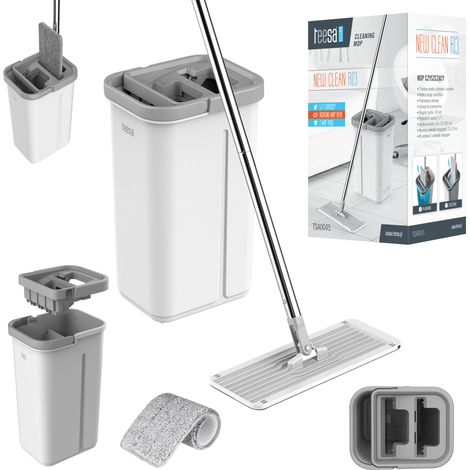 Balai-serpillère plat double compartiment Teesa New Clean R13, 2 microfibres, 5,7 L