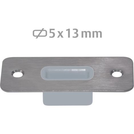 Planet BM Bodenschließmulde für Treibriegelstange 5x13mm Edelstahl/Kunststoff (1/5)