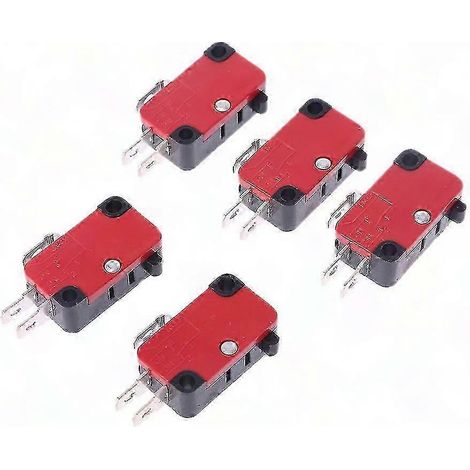 Mikro-Endschalter V-15-1c25 250V 16A, 5 Stück, Rollenhebel, Schnappmechanismus, erhöhte Sicherheit (1/5)