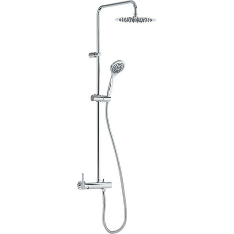 CONJUNTO DE GRIFO MONOMANDO MURAL DE 2 VÍAS PARA DUCHA