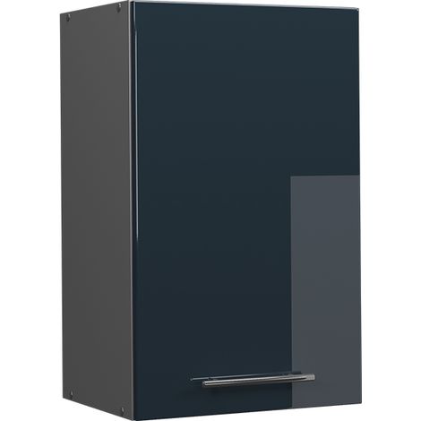 Armario colgante Fame-Line, Azul oscuro alto brillo, 45 cm, Vicco (1/5)