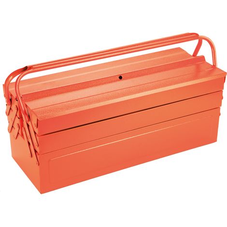 Caja metálica para herramientas de 5 bandejas 525x200x125 mm ALYCO ORANGE (1/5)