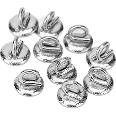 10 pièces Boutons Linguales en Acier Inoxydable pour Orthodontie Dentaire, Accessoires de Remplacement (1/5)